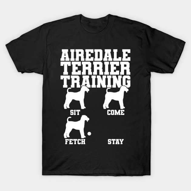 Airedale Terrier Dog Training Dog Trainer T-Shirt by KAWAIITEE